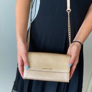Gold Michael Kors Crossbody